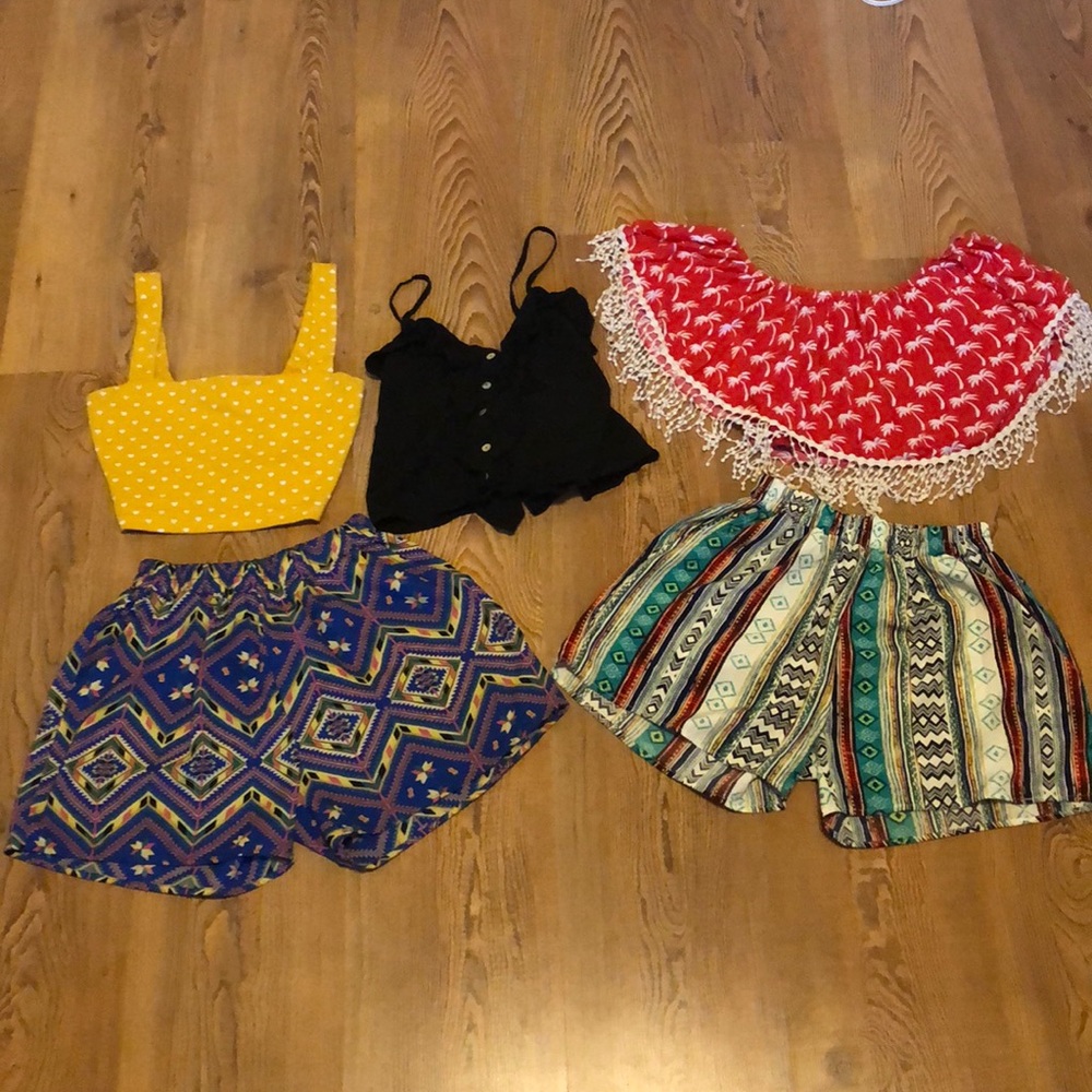 Small Summer 3-Tops & 2-Shorts